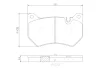 Тормозные колодки дисковые BREMBO P85 177 (фото 1)