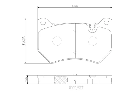 Тормозные колодки дисковые BREMBO P85 177