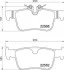 Колодки тормозные дисковые (комплект 4 шт.) BREMBO P86030 (фото 1)