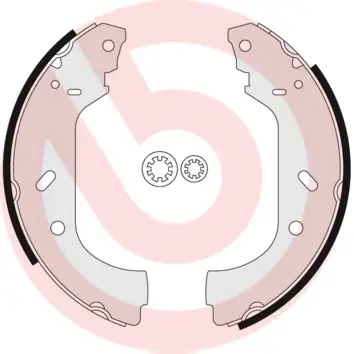 Гальмівні колодки барабанні BREMBO S23517 (фото 1)