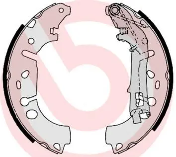 Гальмівні колодки барабанні BREMBO S23531 (фото 1)