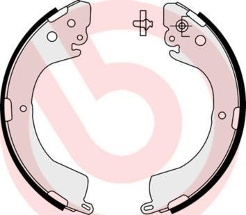 Колодки тормозные барабанные (комплект 4 шт.)) BREMBO S54514