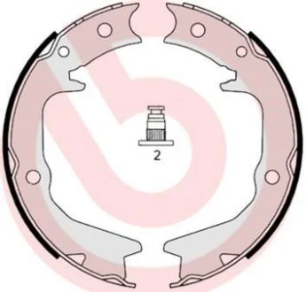 Тормозные колодки барабаны BREMBO S54519