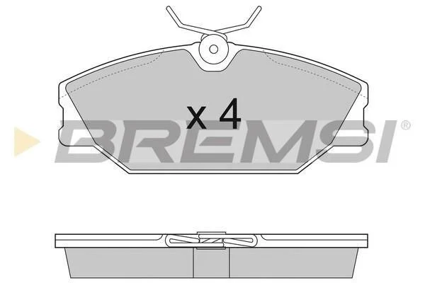 Тормозные колодки пер. Laguna I/Megane I 95-03 (TRW) BREMSI BP2874 (фото 1)