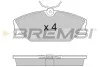 Тормозные колодки пер. Laguna I/Megane I 95-03 (TRW) BREMSI BP2874 (фото 1)