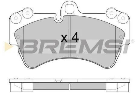 Тормозные колодки пер. Audi Q7/Touareg/Cayenne BREMSI BP3099