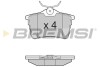 Тормозные колодки зад. Berlingo/Partner 08- BREMSI BP3386 (фото 1)