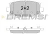 Тормозные колодки зад. Fiat Freemont 11-/Dodge Caravan 08- (130.1x55.2x17.1) BREMSI BP3544 (фото 1)