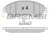 Гальмівні колодки пер. SUZUKI SX4 S-CROSS/VITARA 1.0-1.6 15- (AKEBONO) BREMSI BP3603 (фото 1)