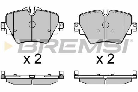 Гальмівні колодки пер. F40/F45/F46/G20/F90/G31/F97 14- (TRW) BREMSI BP3643