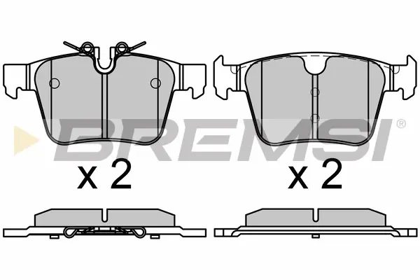 Гальмівні колодки зад. Volvo S60/S90/V60/V90/XC40/XC60/XC90 16- BREMSI BP3664 (фото 1)