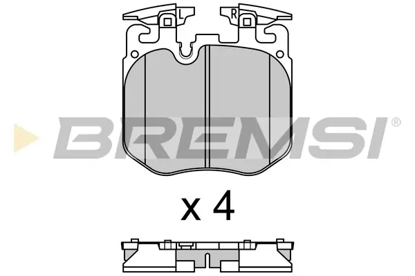 Гальмівні колодки пер. BMW 3 (G20/G28)/X5 (G05/F95) 18- (BREMBO) BREMSI BP3692 (фото 1)