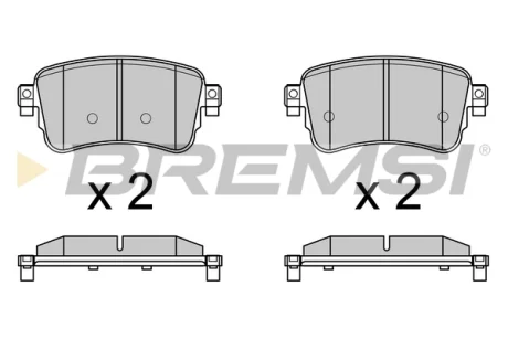 Гальмівні колодки зад. JUMPY III/EXPERT 1.5-2.0 16- (TRW) BREMSI BP3753