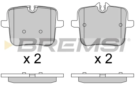 Гальмівні колодки зад. BMW 5 (G30/F90)/X5 (G05/F95) 18- (TRW) BREMSI BP3805
