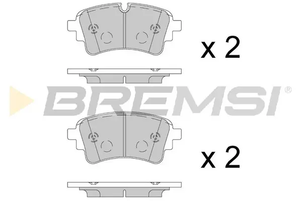 Гальмівні колодки зад. Audi Q7 15-/A4 19- (TRW) BREMSI BP3909 (фото 1)