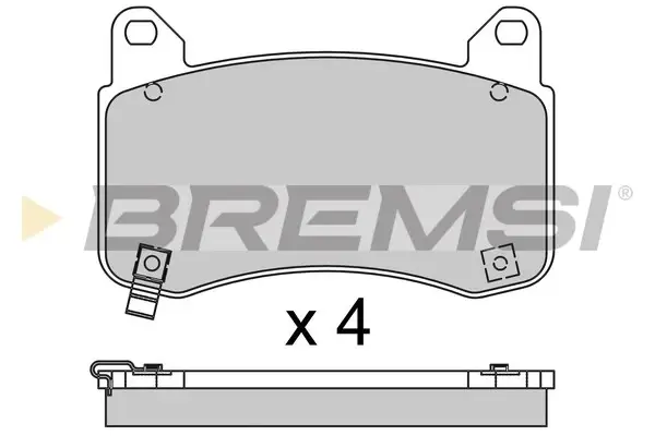 Гальмівні колодки перед. TESLA MODEL 3 17- (BREMBO) BREMSI BP3951 (фото 1)