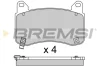 Гальмівні колодки перед. TESLA MODEL 3 17- (BREMBO) BREMSI BP3951 (фото 1)