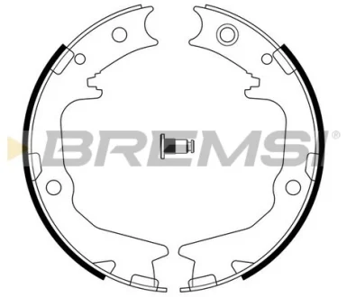 Колодки ручного гальма Outlander/Lancer/Pajero/Galant 87-13 BREMSI GF0826