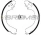 Тормозные колодки зад. Impreza 92-00/Forester 97-08/Legasy I 89-94 (Akebono) BREMSI GF0884 (фото 1)