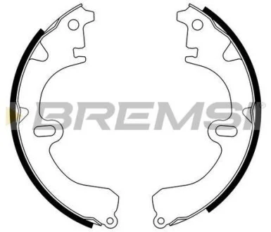 Тормозные колодки зад. Corolla/Celica 89-02 (Sumitomo) BREMSI GF0934