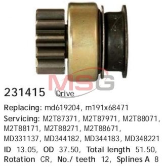 Бендикс стартера CARGO 231415