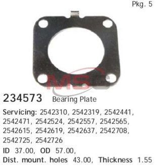 Підшипник кульковий d>30 CARGO 234573