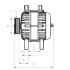 Генератор Ford Transit Custom 2.0 EcoBlue 15-23 (14V/240A) = 116635 CARGO F 032 116 635 (фото 1)