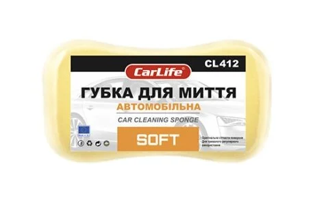Губка для мытья автомобиля 220*120*60 SOFT CARLIFE CarLife CL412