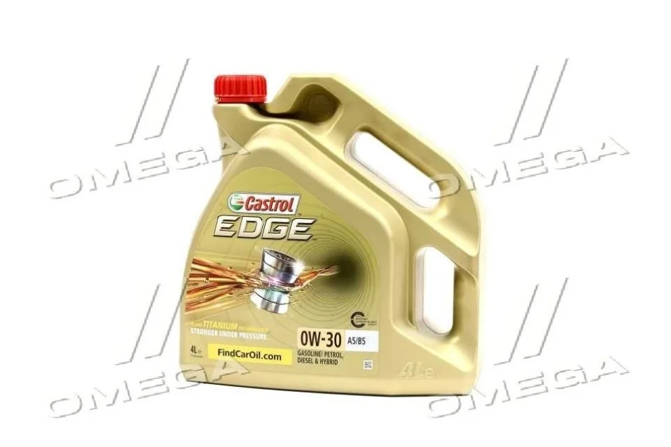 Масло ДВС 0W-30 Castrol EDGE ACEA A5/B5, 4л, синт. CASTROL 1531B1 (фото 1)
