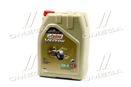 Масло ДВС 10W-40 Castrol VECTON API CI-4, ACEA E4/E7, MAN M 3277, 20л, синт. CASTROL 15BA40
