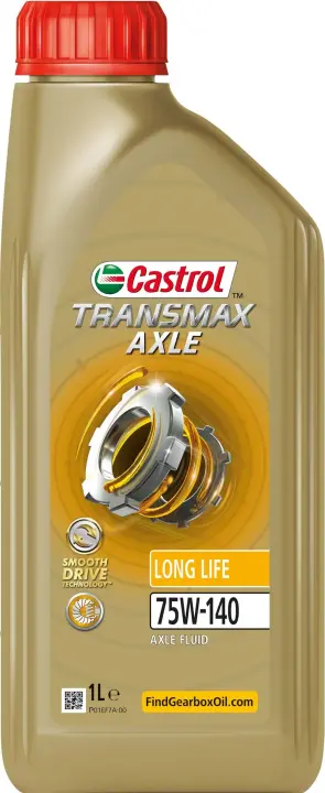 Олива трансмісійна TRANSMAX AXLE LONGLIFE 75W-140 1 л CASTROL 15F153 (фото 1)