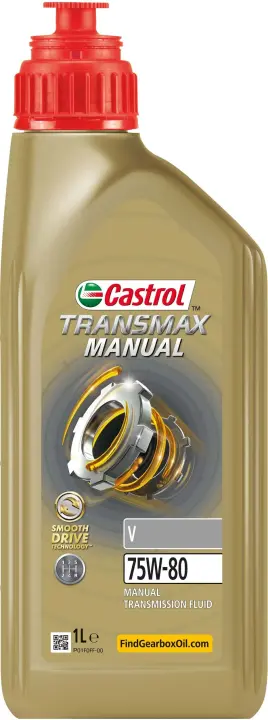 Олива трансмісійна TRANSMAX MANUAL V 75W-80 1 л CASTROL 15F22A (фото 1)