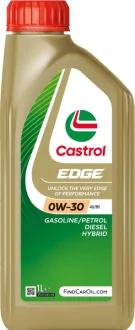 Олія ДВЗ 0W-30 Castrol EDGE ACEA A5/B5, 1л, синт. CASTROL 15F6A4