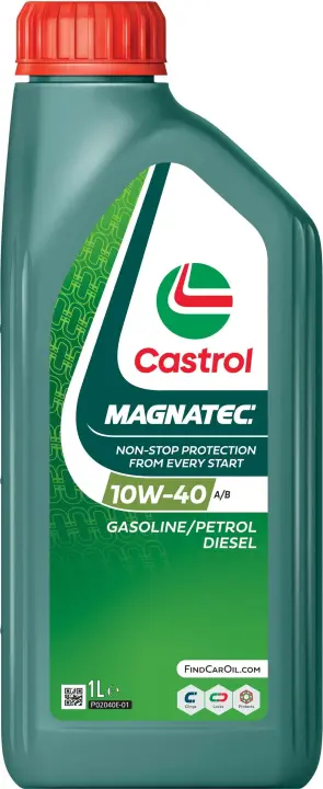 Олива моторна 10W-40 Castrol MAGNATEC API SP, ACEA A3/B4, VW 501 01/505 00, 1л, н/синт. CASTROL 15F7CA (фото 1)