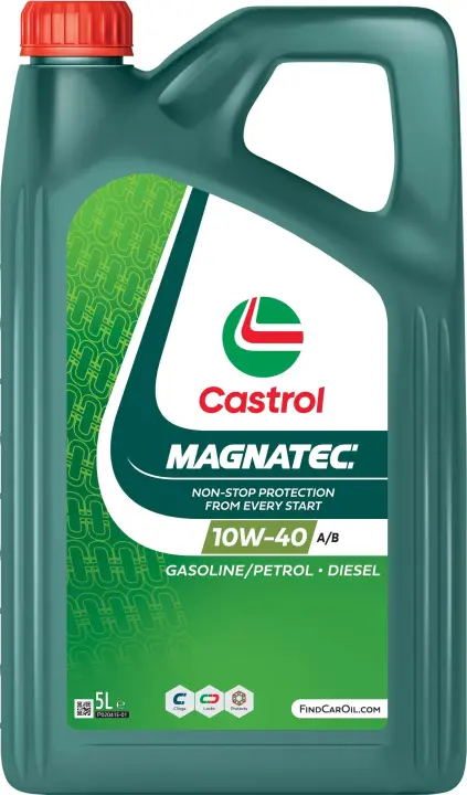 Олива моторна 10W-40 Castrol MAGNATEC API SP, ACEA A/B, VW 501 01/505 00, 5л, н/синт. CASTROL 15F7D2 (фото 1)