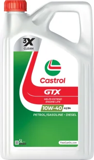 Олива моторна 10W-40 Castrol GTX API SP, ACEA A3/B4, RN 0700/RN 0710, 5л, н/синт. CASTROL 15F8FC