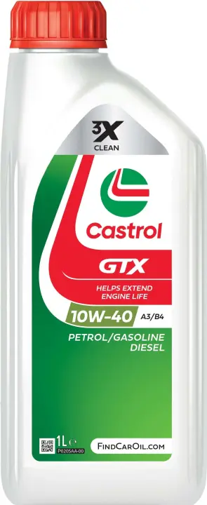 Моторна олива GTX 10W-40 А3/В4 1 л CASTROL 15F8FE (фото 1)