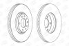 Диск тормозной передний (кртано 2) Opel Astra (G,H), Corsa D, Zafira B (CHAMPION 562240CH (фото 1)