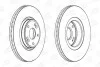 Диск тормозной передний (кратно 2) Renault Laguna II (Bg0/1_) (01-07, Laguna II Grandtour (Kg0/1_) (01-07) CHAMPION 562381CH (фото 1)