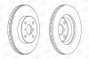 Диск тормозной передний (кратно 2) Toyota Yaris (10-) CHAMPION 562421CH (фото 1)