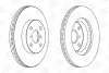 Диск тормозной передний (кратно 2) Toyota Yaris (10-) CHAMPION 562421CH (фото 1)