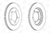 Диск тормозной передний (кратно 2) Suzuki Grand Vitara CHAMPION 562445CH (фото 1)