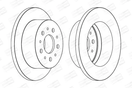 Диск тормозной задний (кратно 2) Citroen Jumper (06-)/Fiat Ducato (06-)/Peugeot Boxer (05-) CHAMPION 562526CH