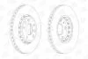 Диск тормозной передний (кртано 2) Renault Megane III, Scenic III, Fluence (10-) CHAMPION 562595CH (фото 1)