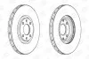 Диск тормозной передний (кратно 2) Citroen C4 I (06-), DS 5 (11-15)/Peugeot 2008 II (Ud_, Us_, Uy_, Uk_) (19-) CHAMPION 562641CH (фото 1)