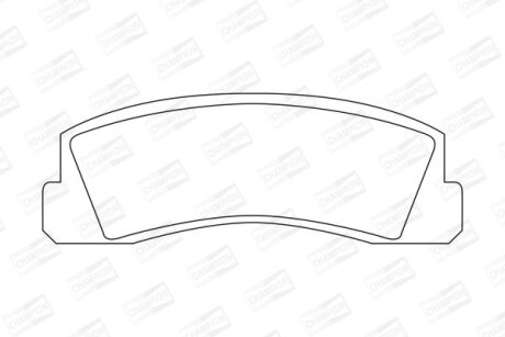 Гальмівні колодки пер. Niva (76-21) CHAMPION 571265CH