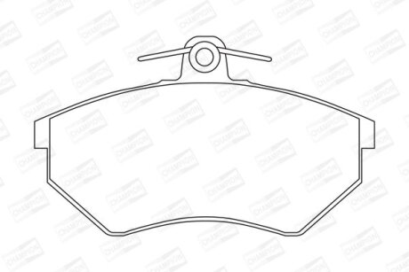 Колодки тормозные дисковые передние Chery Amulet (03-10)/ VW Caddy II CHAMPION 571357CH