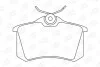 Колодки тормозные дисковые задние Citroen Berlingo (96-11)/VW Polo III (95-09) CHAMPION 571361CH (фото 1)