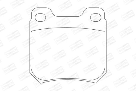 Колодки тормозные дисковые задние (с болтами и пружинами) Opel Omega B, Vectra B CHAMPION 571389CH