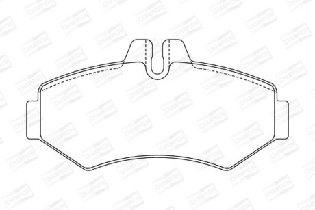 Колодки тормозные дисковые задние MB Sprinter (95-06), (13-)/ VW LT II (CHAMPION 571950CH